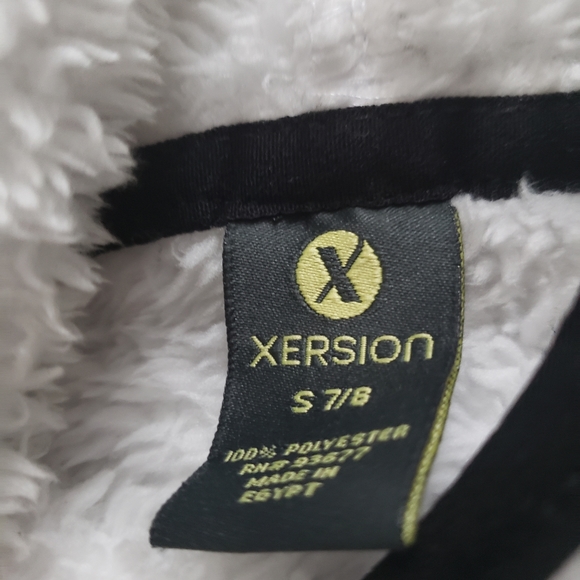 White & Black Girls Fleece Hoodie - Picture 2 of 3